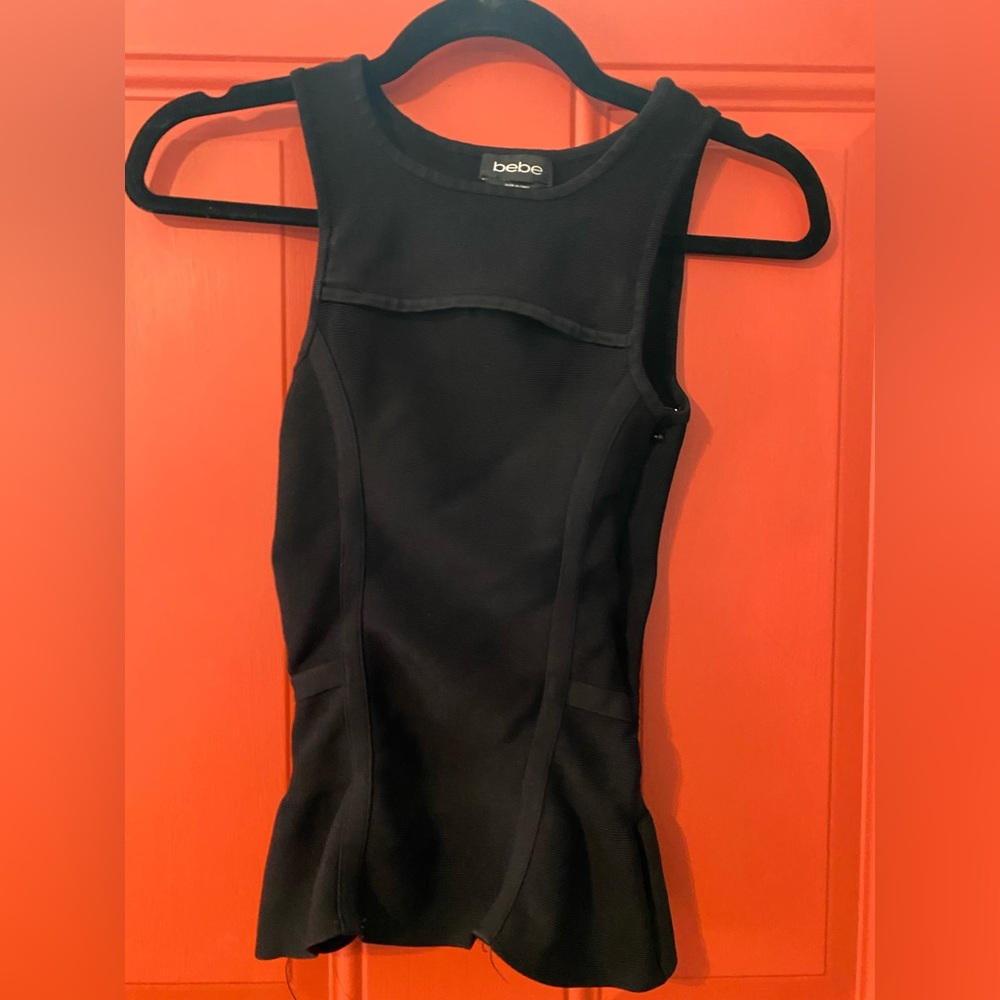 Bebe Peplum top